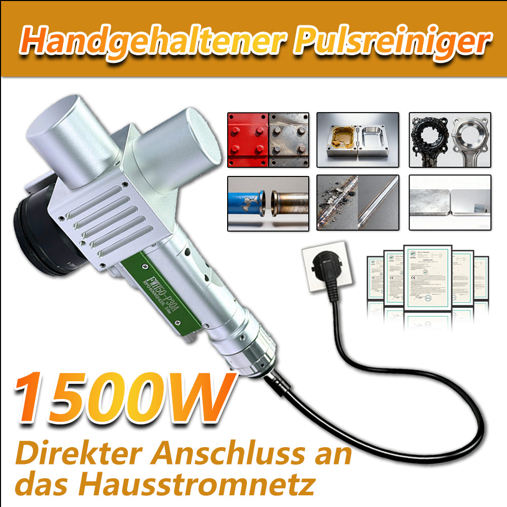 Handgehaltene Pulsenreinigung FWH50-P30A：Unterstützt 11 Reinigungsprogramme und ermöglicht einfaches Umschalten zwischen verschiedenen Prozessen.